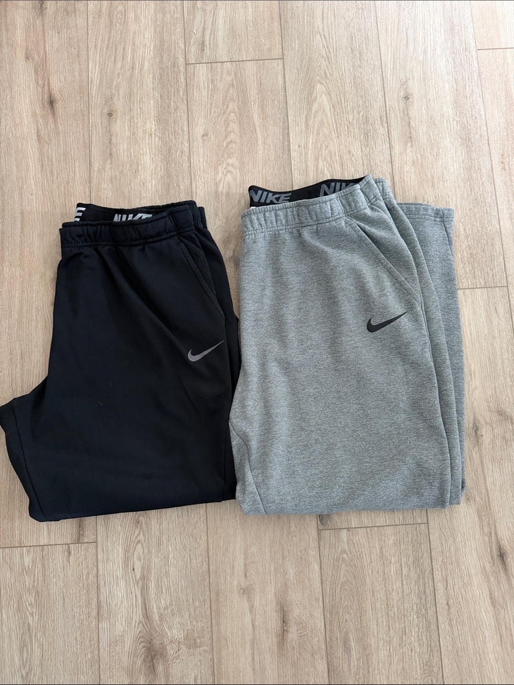 Nike Men's Dri-Fit Joggers - Black & Gray Twin Set